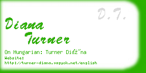 diana turner business card